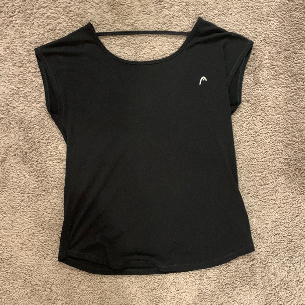 Head open back tshirt